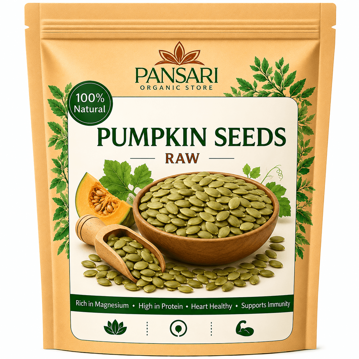 Premium Organic Pumpkin Seeds Natural Raw Seeds