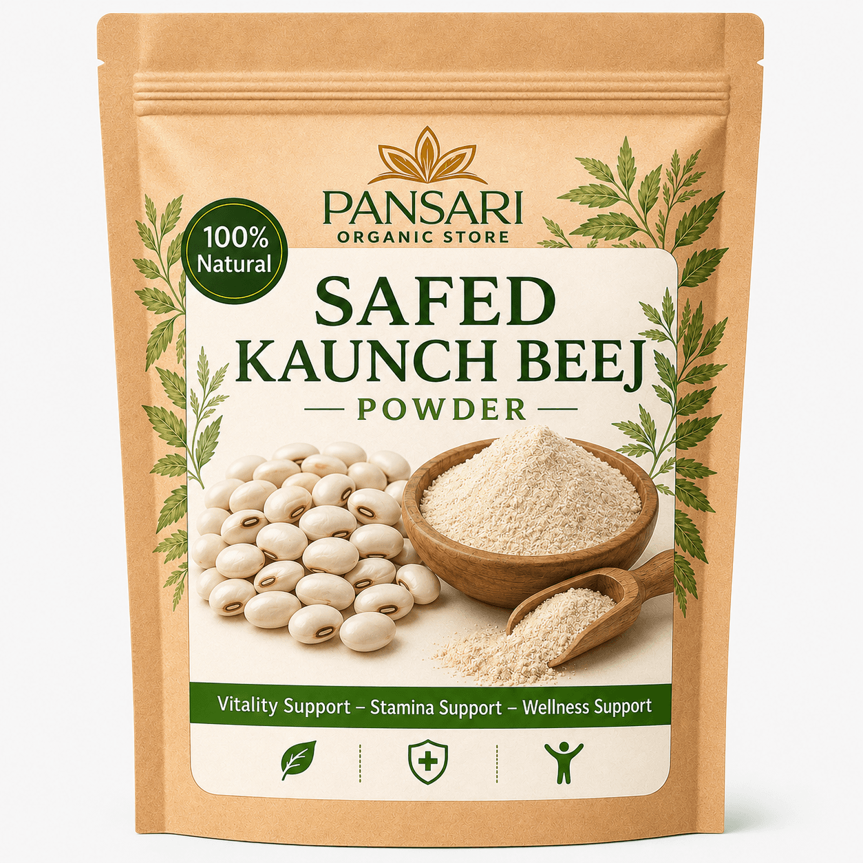 Safed Kaunch Powder in a natural setting