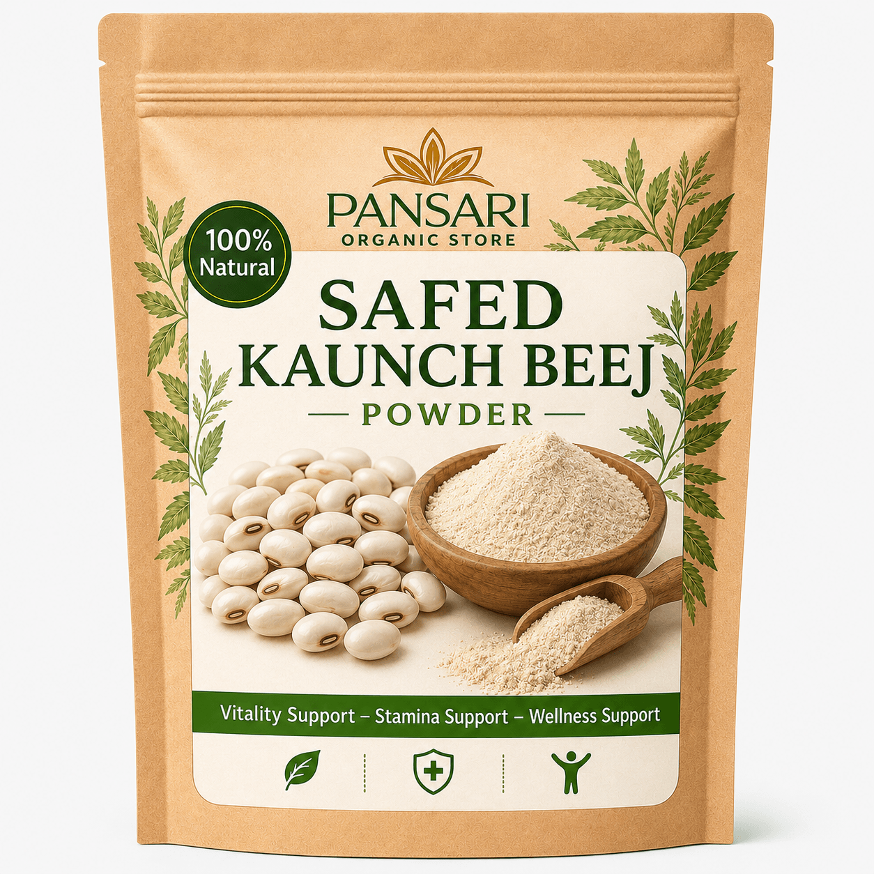 Safed Kaunch Powder in a natural setting